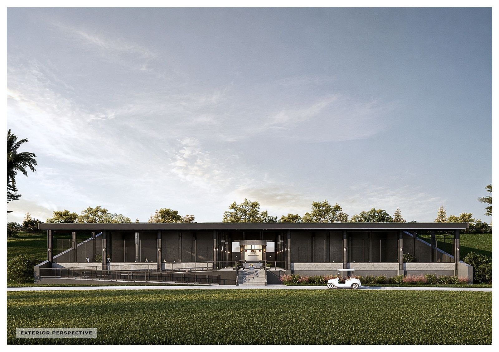 The pavilion from the lawn (architect’s render)