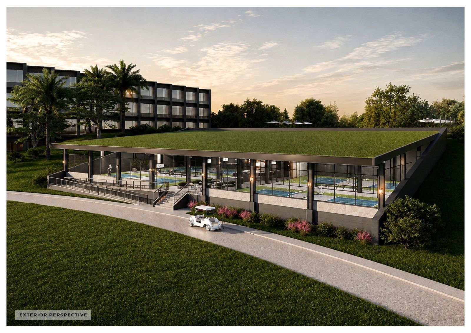 The planted roof at dusk (architect’s render)